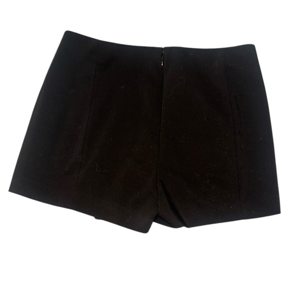 Black Express 0 Asymmetrical Mini Skort Skirt Shorts Y2K Classic Style Feminine - Picture 2 of 2